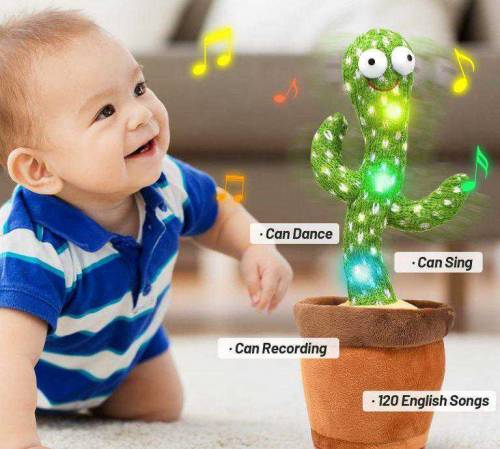 Dancing Cactus Plush Toy for Kids 