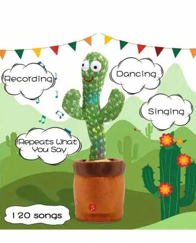 Dancing Cactus Plush Toy for Kids 