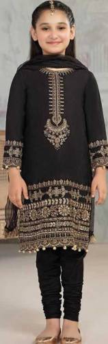 3pcs girl lawn embrioded unstitched suit