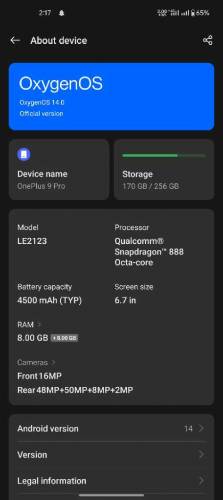 OnePlus 9 pro 