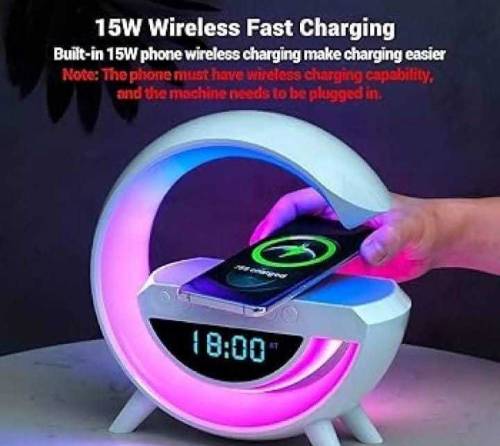 Wireless Mobile Phone Charger, Clock, Sparker And Lamp
