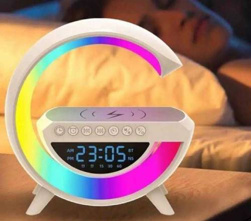 Wireless Mobile Phone Charger, Clock, Sparker And Lamp