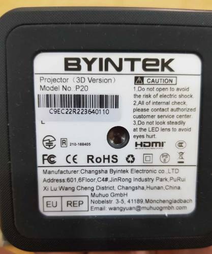 byintek P20 Android rechargeable projector