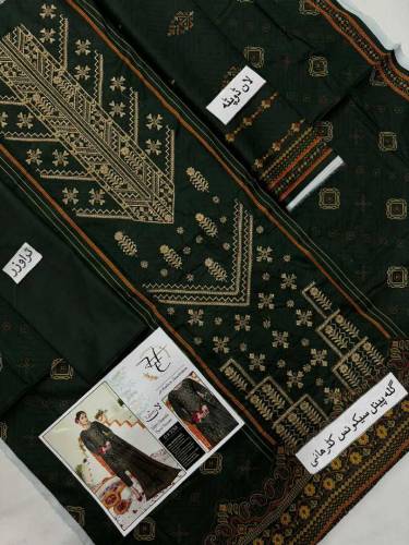 3 Pices Unstiched Lawn Suit