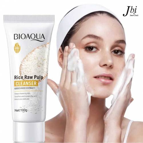 Bio Aqua rice pulp cleanser/facewash 