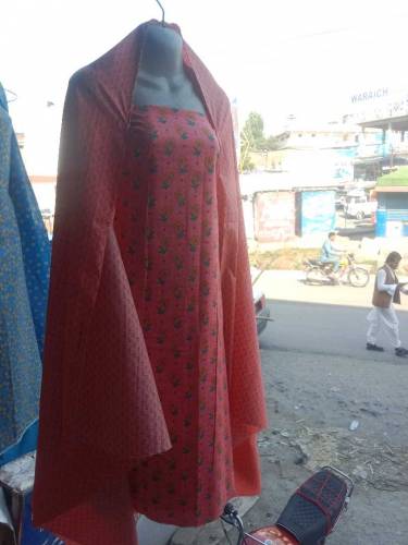 2 pecs ladies cotten suit un stitch 
