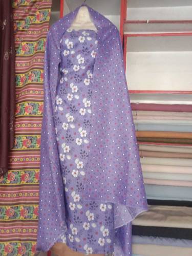 2 pecs ladies cotten suit un stitch 