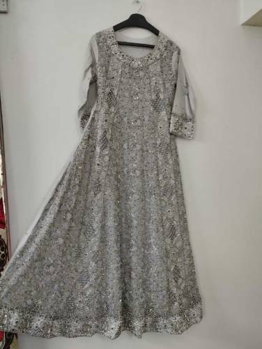 Bridal maxi dress.