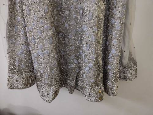 Bridal maxi dress.