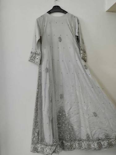 Bridal maxi dress.