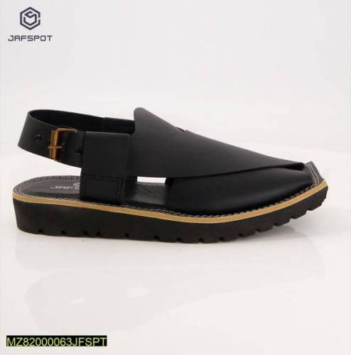 Jaf Spot- Signature Peshawari Chappa-JF31, Black