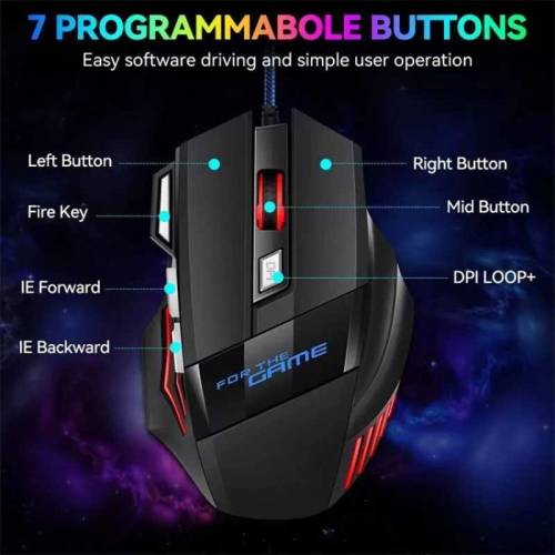 x8 mechanical wired gaming mouse
