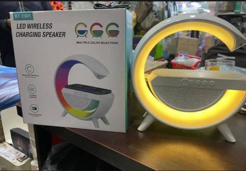 3 in 1/ wireless charger+neon lghts + bluetooth speakers