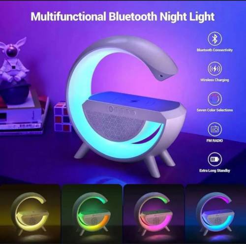3 in 1/ wireless charger+neon lghts + bluetooth speakers