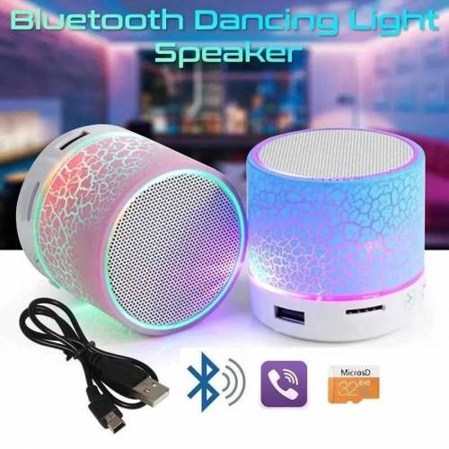 Mini Portable Bluetooth & Rechargeable Speaker with Light + SD Card + 