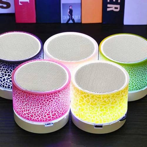 Mini Portable Bluetooth & Rechargeable Speaker with Light + SD Card + 