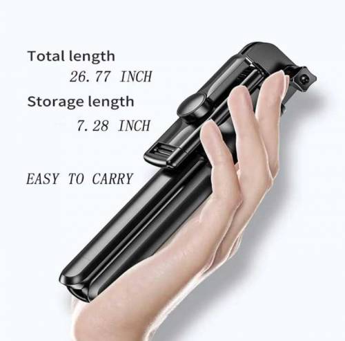 Wireless S03 Selfie stick with Stretchable tripod stand 