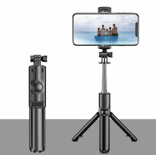 Wireless S03 Selfie stick with Stretchable tripod stand 