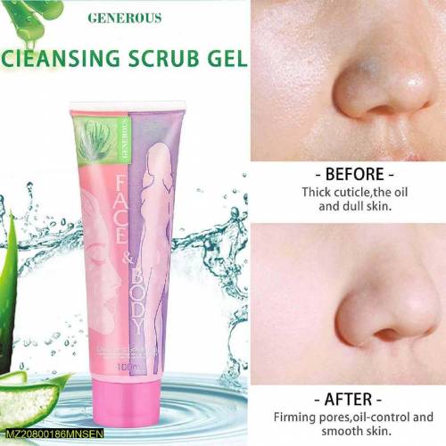 Skin Brightening And Cleansing Scrub Gel
