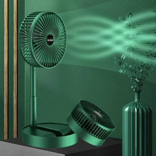 Portable Rechargeable Telescopic Folding Fan 