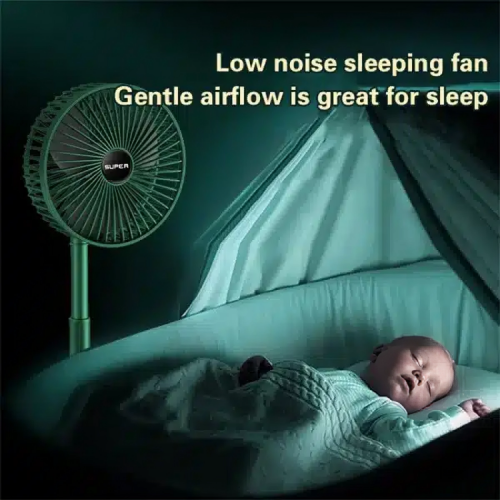 Portable Rechargeable Telescopic Folding Fan 