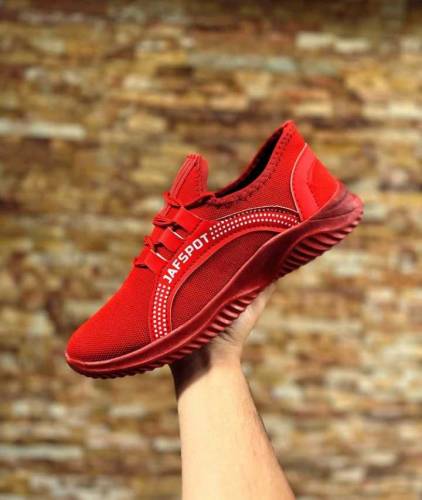 Mens sneakers red colour brand new shoes with box original jafspot she