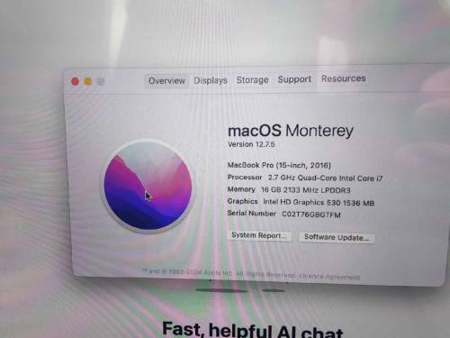 MacBook Pro 2016 Core i7