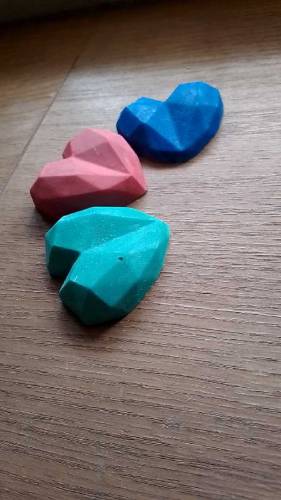 Diamond Heart shaped candles 