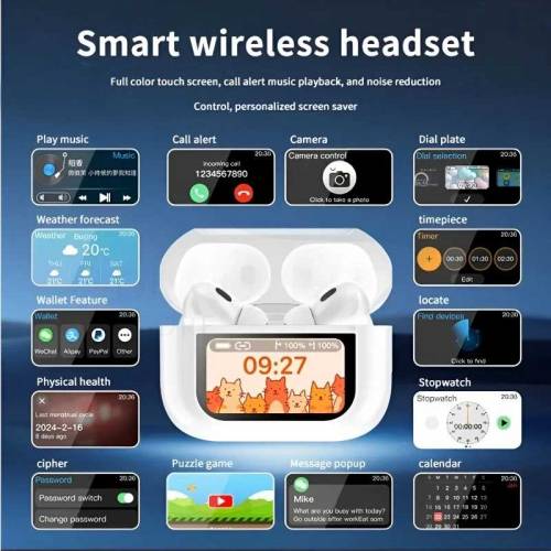 A9 pro airpods touch interactive display control 