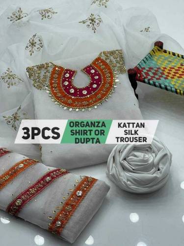 3 PC kattan slik dress 