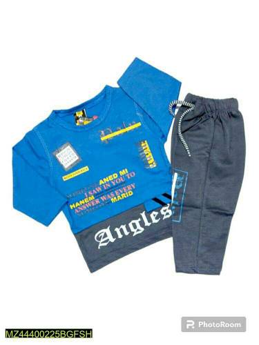 2 Pcs Boy's Shirt And Trouser Set