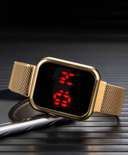 Led Display Digital Watch With Magentic Strap
