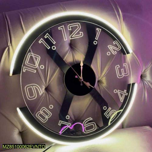Modern Style X Neon Ambient Light Clock