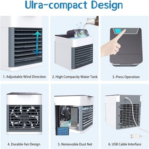 New Adjustable Desk Fan Rechargeable, 3Wind Mode