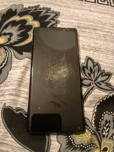 Samsung Note 8 screen broken available for sell original never Repair 
