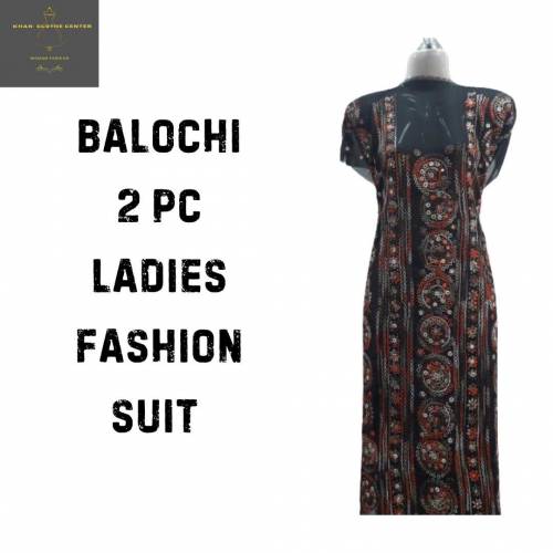 Balochi suite-balochi kashida hand made work 2 pc balochi suit