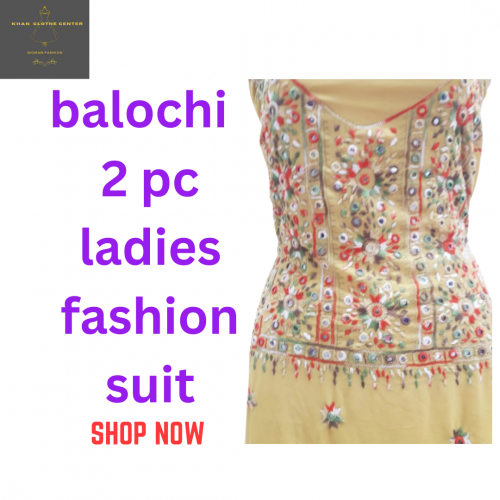 Balochi 2pc dupatta and kamez -balochi fashion for balochi women's 