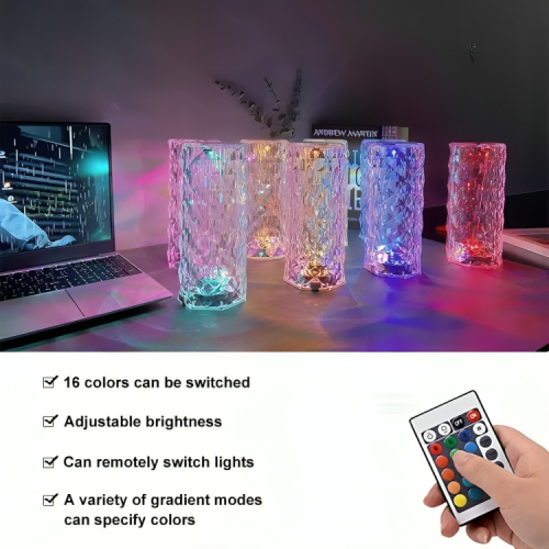 New Crystal Lamp 🤩 With 3 Light Mode , 16 Different Lights