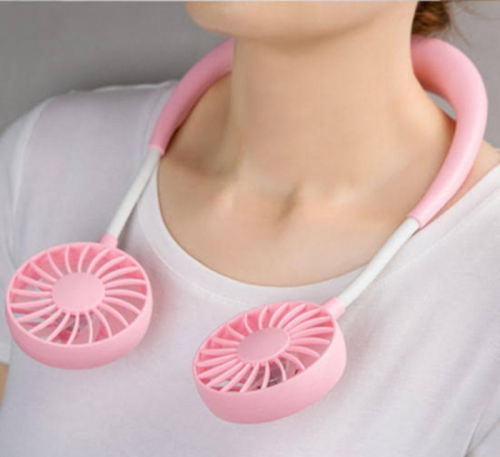 portable hanging small neck fan 