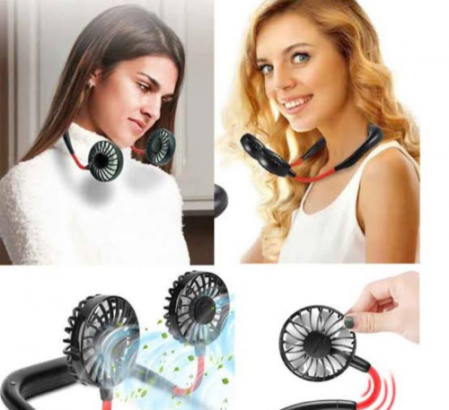 portable hanging small neck fan 
