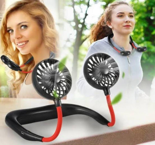 portable hanging small neck fan 