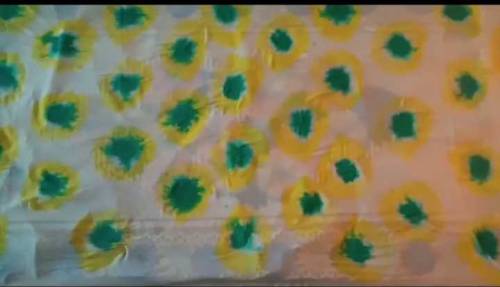 shafoon dupatta with fabric paint available 