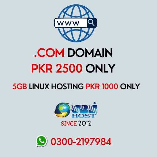 Secial Discount on.com domain