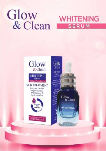 Glow & clean whitening serum..