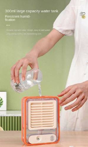 Mini charging air fan cooler 