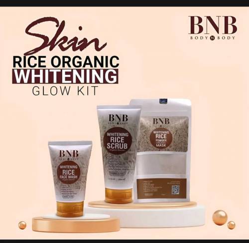 Whitnining Rice Kit Pack Of 3 Skin Rice Organic Whitening Glow Kit