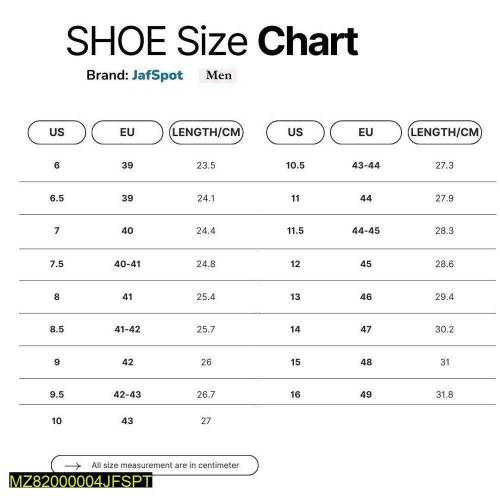 •  Material: Pu Leather•  Upper Sole: Pu Leather•  Lower Sole: Rubber•