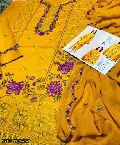 Fabric Lawn  Pattern: Embroidered