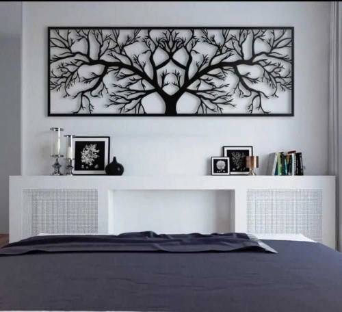 Wooden Tree Wall Hanging - Pack of 4