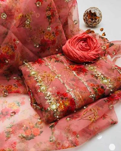 luxury organza embroidered dress high quality